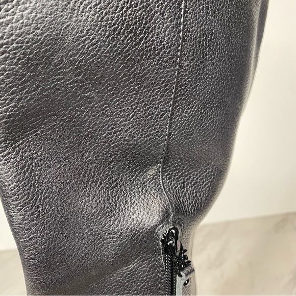 Sam Edelman Elsy Black Leather Heeled Tall Boot 11M - Picture 9 of 15